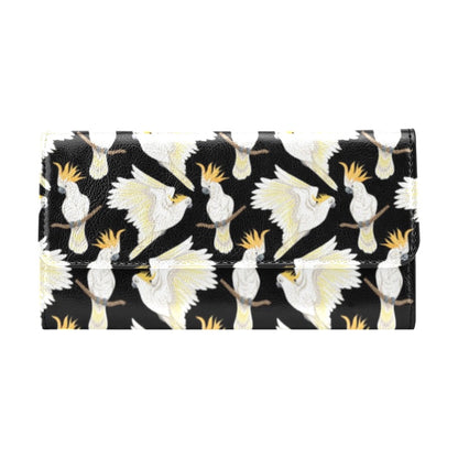 Cockatoo Print Design LKS402 Women's Trifold Wallet