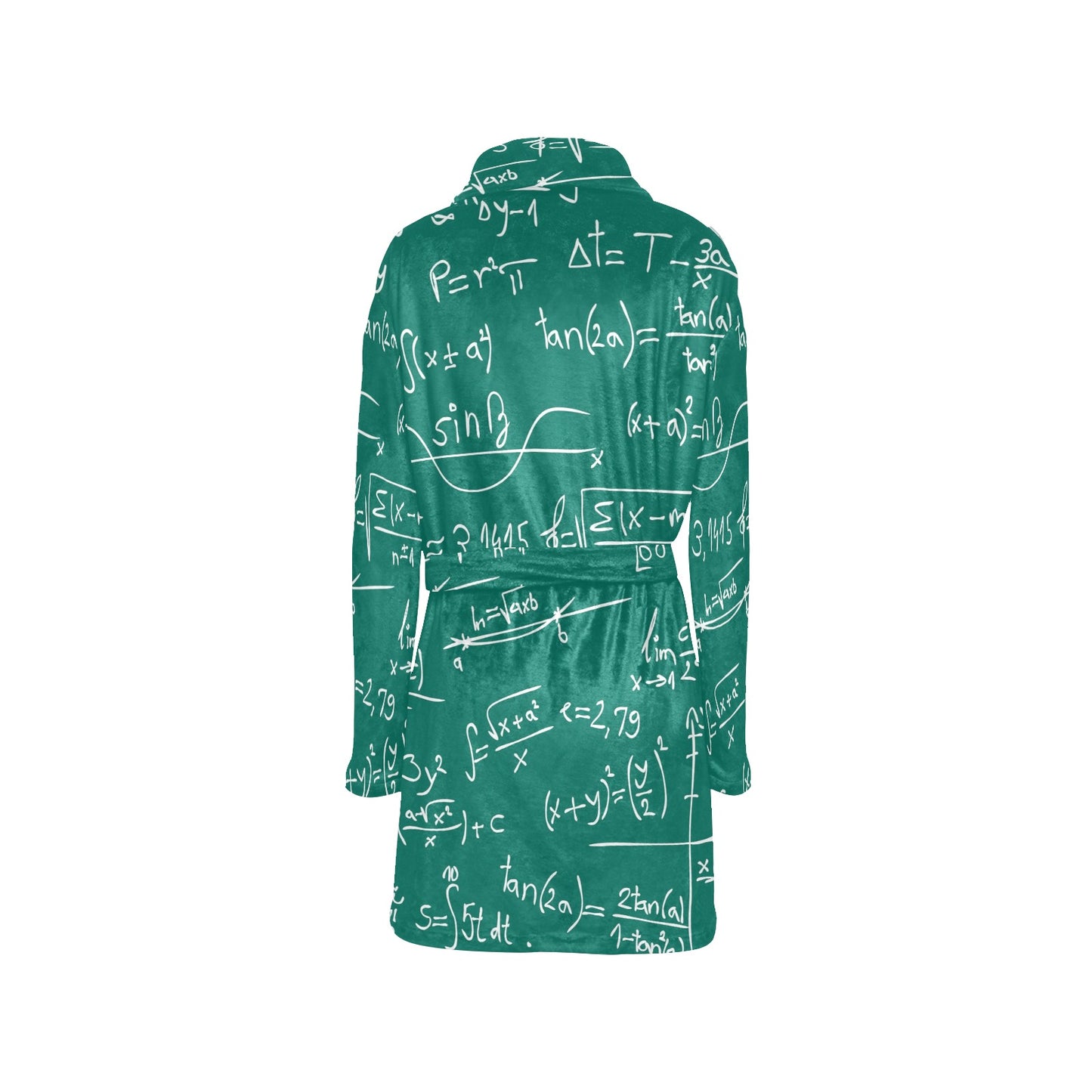 Math Pattern Print Design 01 Women's Fleece Robe