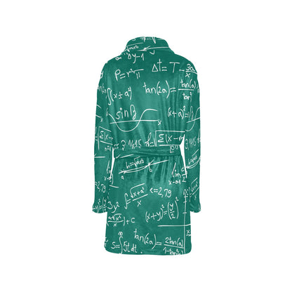 Math Pattern Print Design 01 Women's Fleece Robe