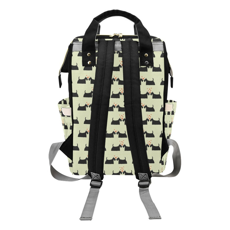 Scottish Terriers Print Design LKS304 Diaper Bag Backpack