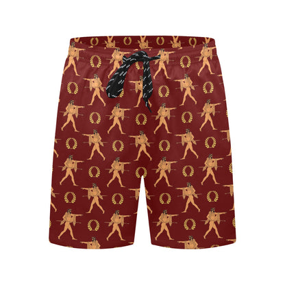 Ancient Greek Print Design LKS307 Men's Swim Trunks Beach Shorts