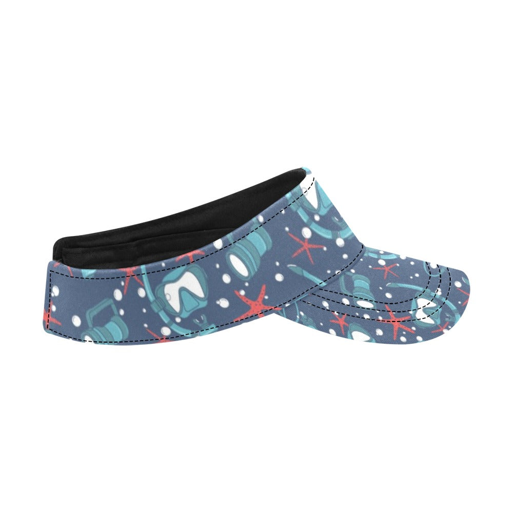 Scuba Equipment Print Design LKS302 Unisex Sun Visor