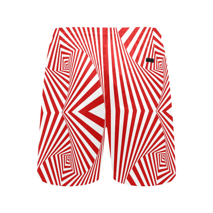 Vortex Print Design LKS304 Men's Swim Trunks Beach Shorts
