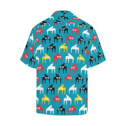Piano Print Design LKS403 Men's Men's Hawaiian Shirt