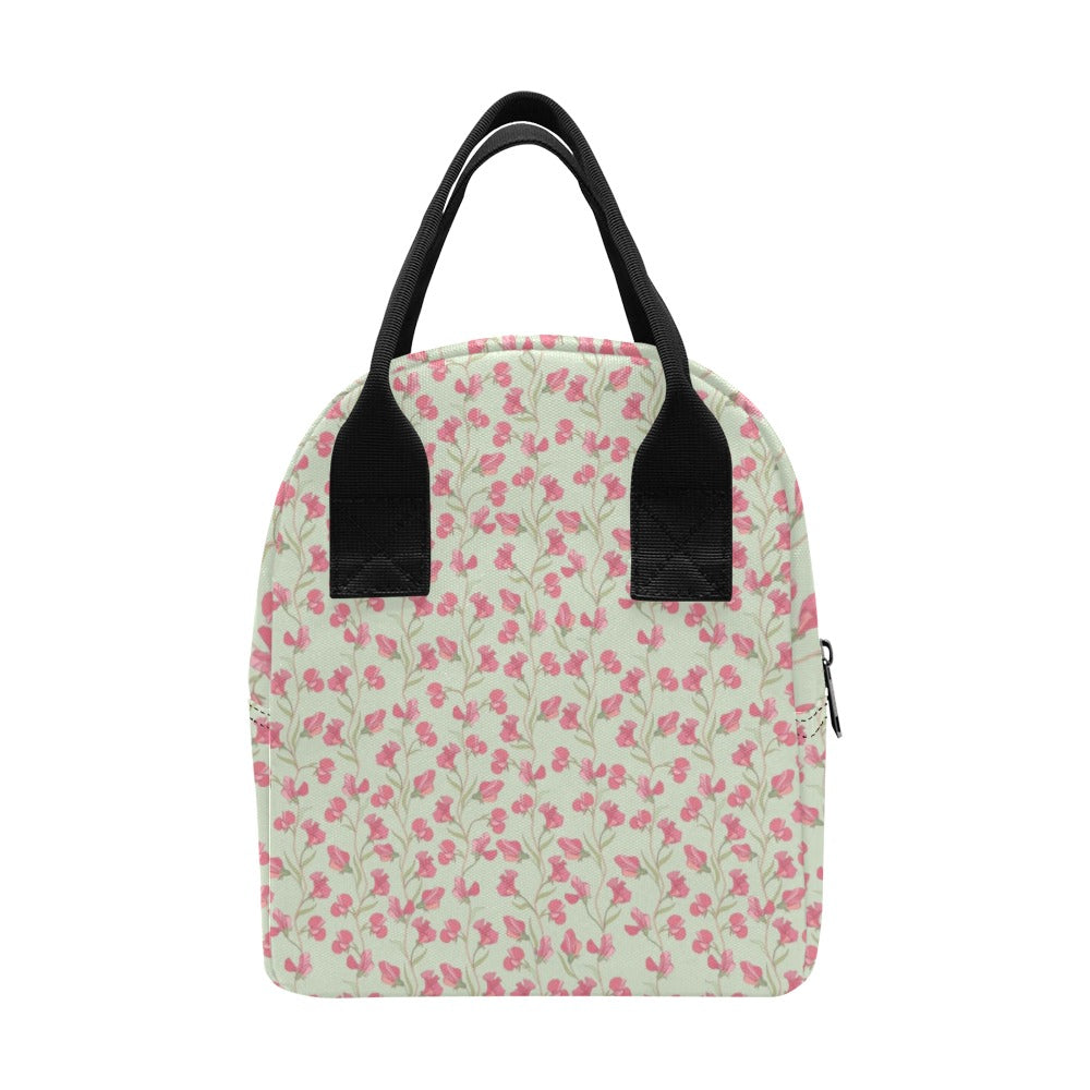 Sweet Pea Print Design LKS301 Insulated Lunch Bag