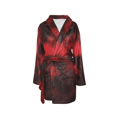 Nebula Pattern Print Design A03 Women's Fleece Robe