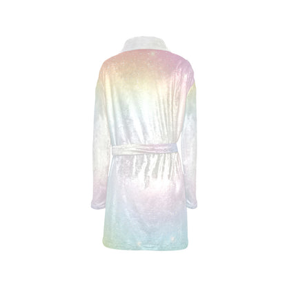 Nebula Pattern Print Design A02 Women's Fleece Robe