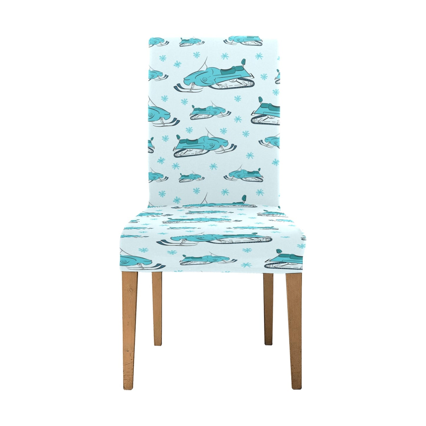 Snowmobile Print Design LKS301 Dining Chair Slipcover
