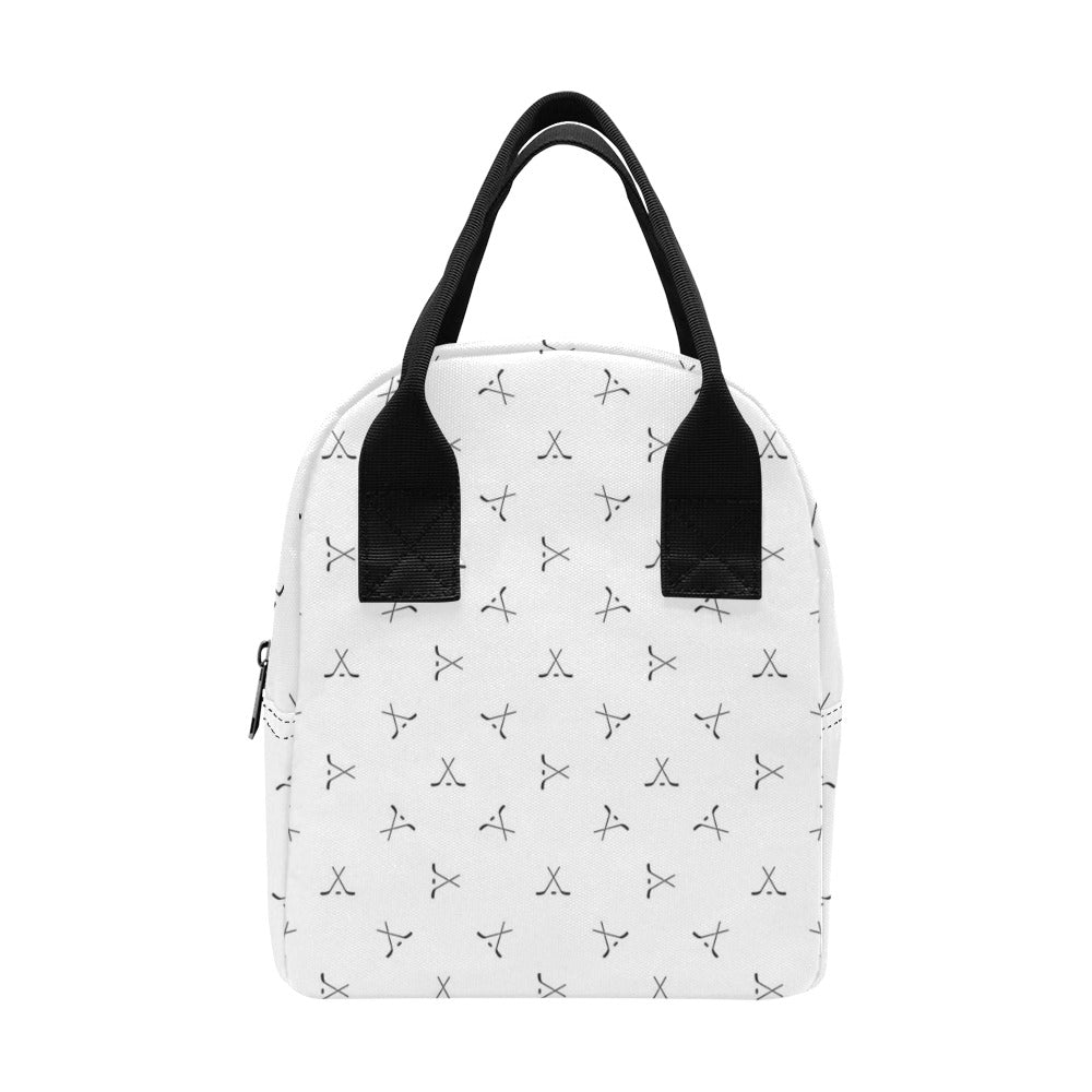 Hockey Print Design LKS304 Insulated Lunch Bag