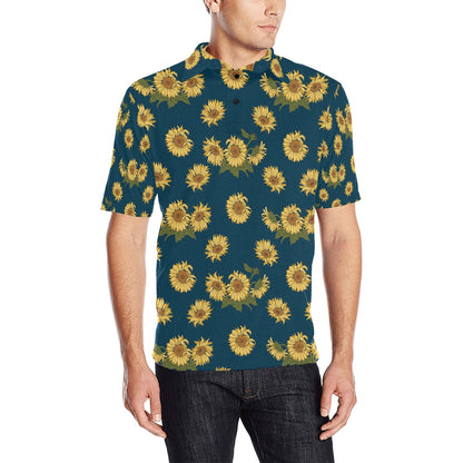 Sunflower Print Design LKS305 Men Polo Shirt