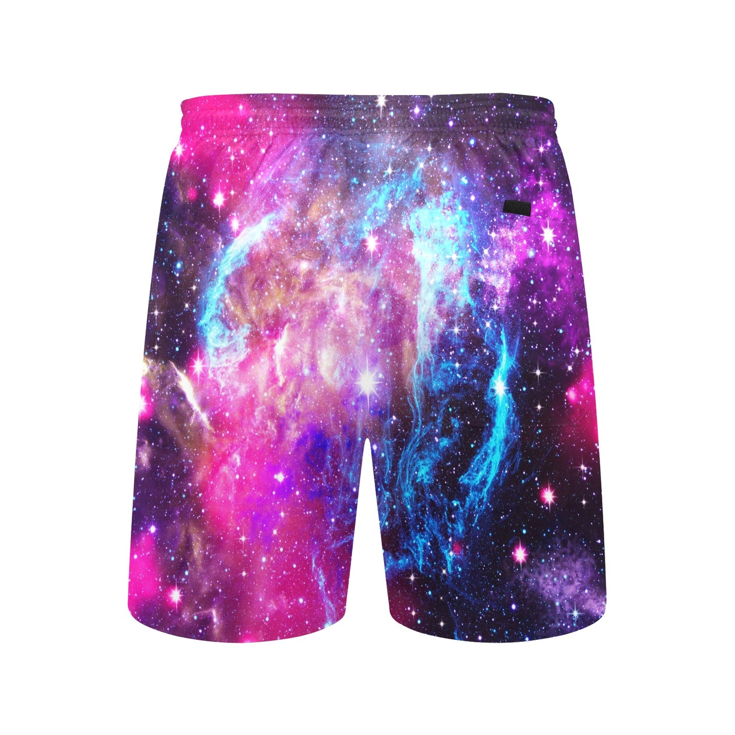 Galaxy Night Purple Space Print Men's Swim Trunks Beach Shorts