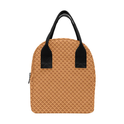 Waffle Texture Print Design LKS301 Insulated Lunch Bag