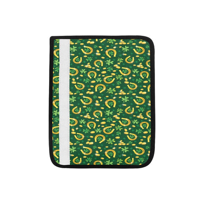 Shamrock Horse Shoes Saint Patrick's Day Print Design LKS307 Car Seat Belt Cover