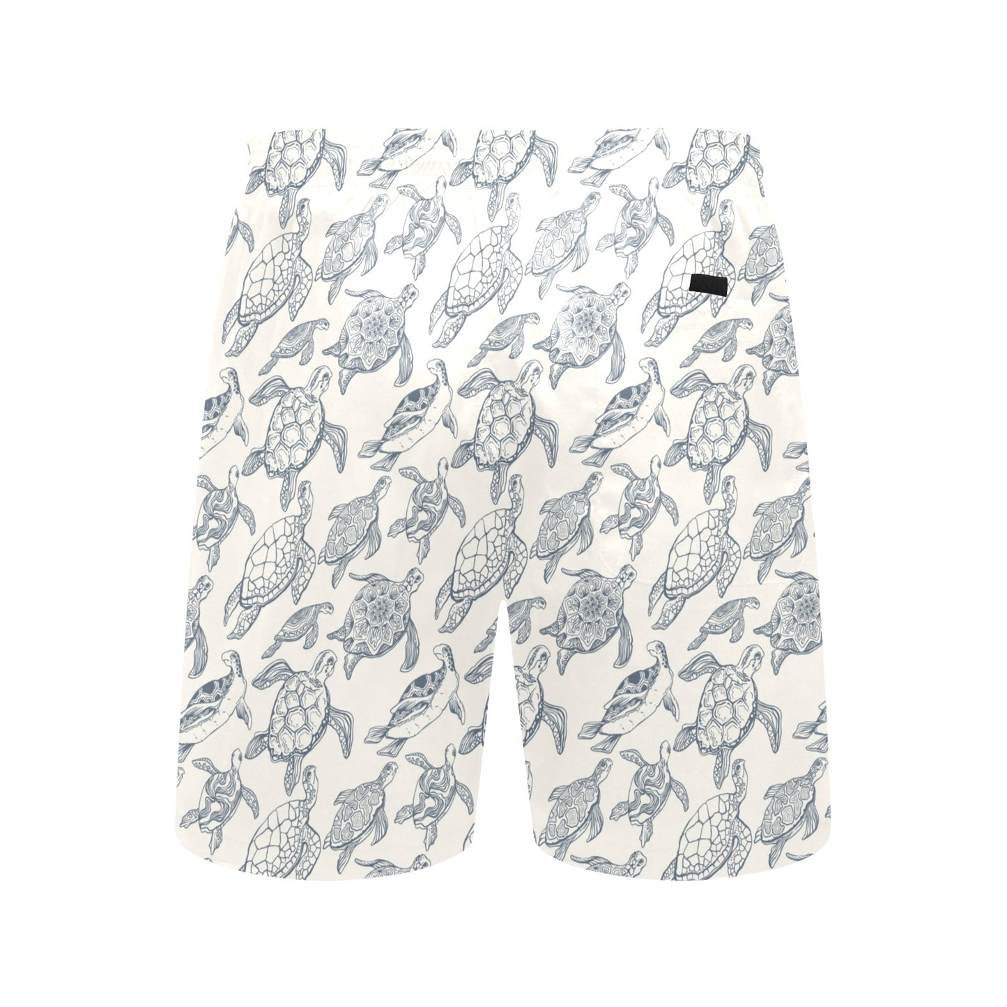 Sea Turtle Print Design LKS304 Men's Swim Trunks Beach Shorts