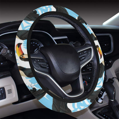 Toucan Print Design LKS303 Steering Wheel Cover with Elastic Edge