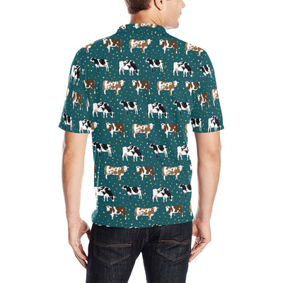 Cattle Print Design LKS404 Men Polo Shirt