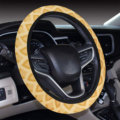 Waffle Texture Print Design LKS302 Steering Wheel Cover with Elastic Edge