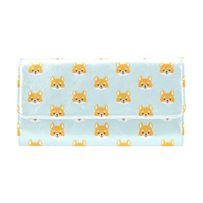 Shiba Inu Print Design LKS301 Women's Trifold Wallet