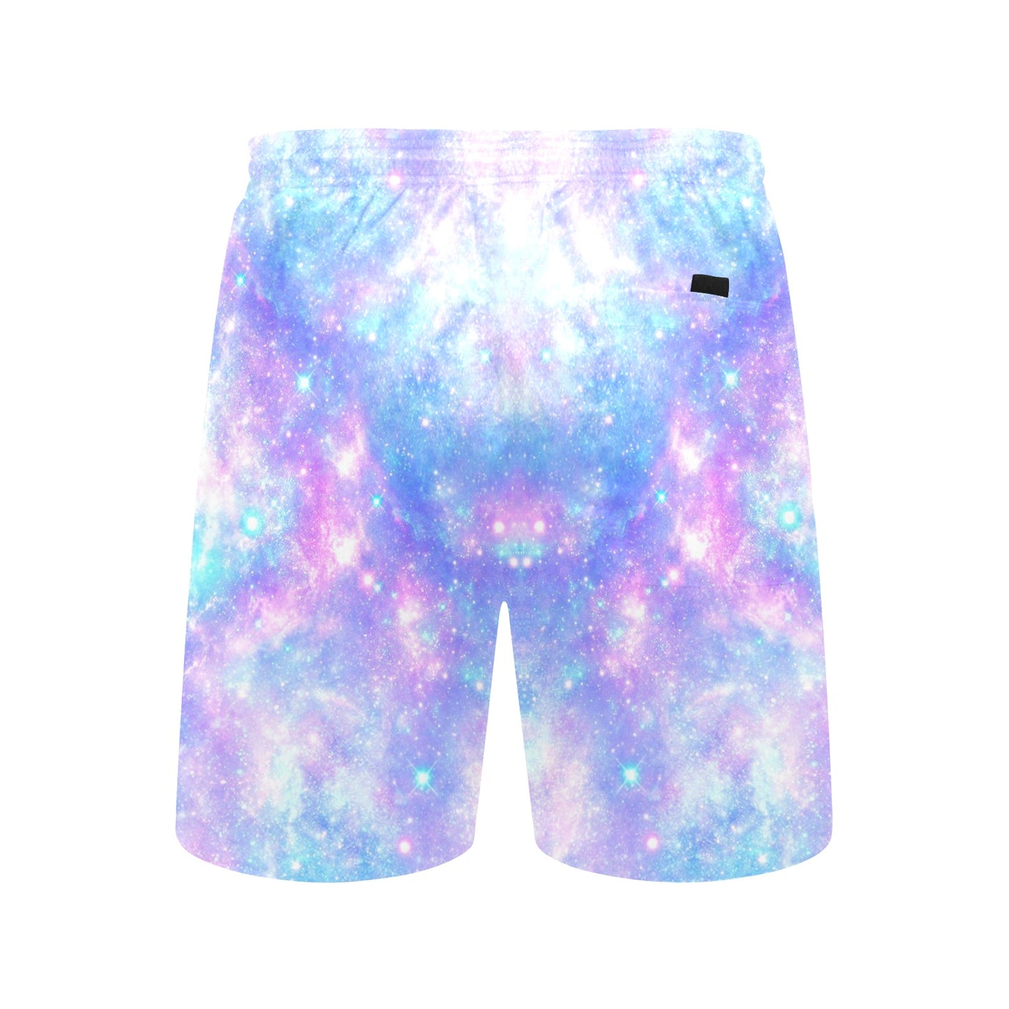 Galaxy Stardust Pastel Color Print Men's Swim Trunks Beach Shorts