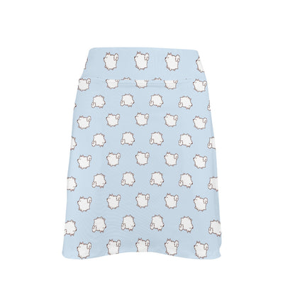 Samoyeds Print Design LKS301 17" Golf & Pickleball Skort with Pockets