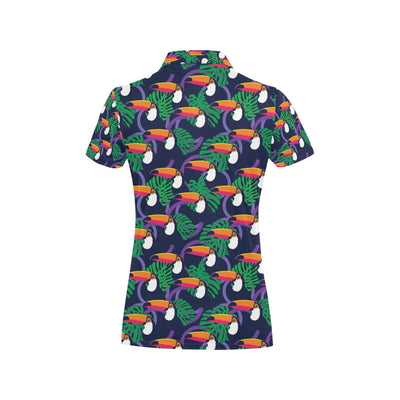 Toucan Print Design LKS302 Women's Polo Shirt