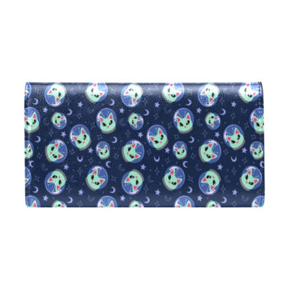 Alien Cat Women's Trifold Wallet