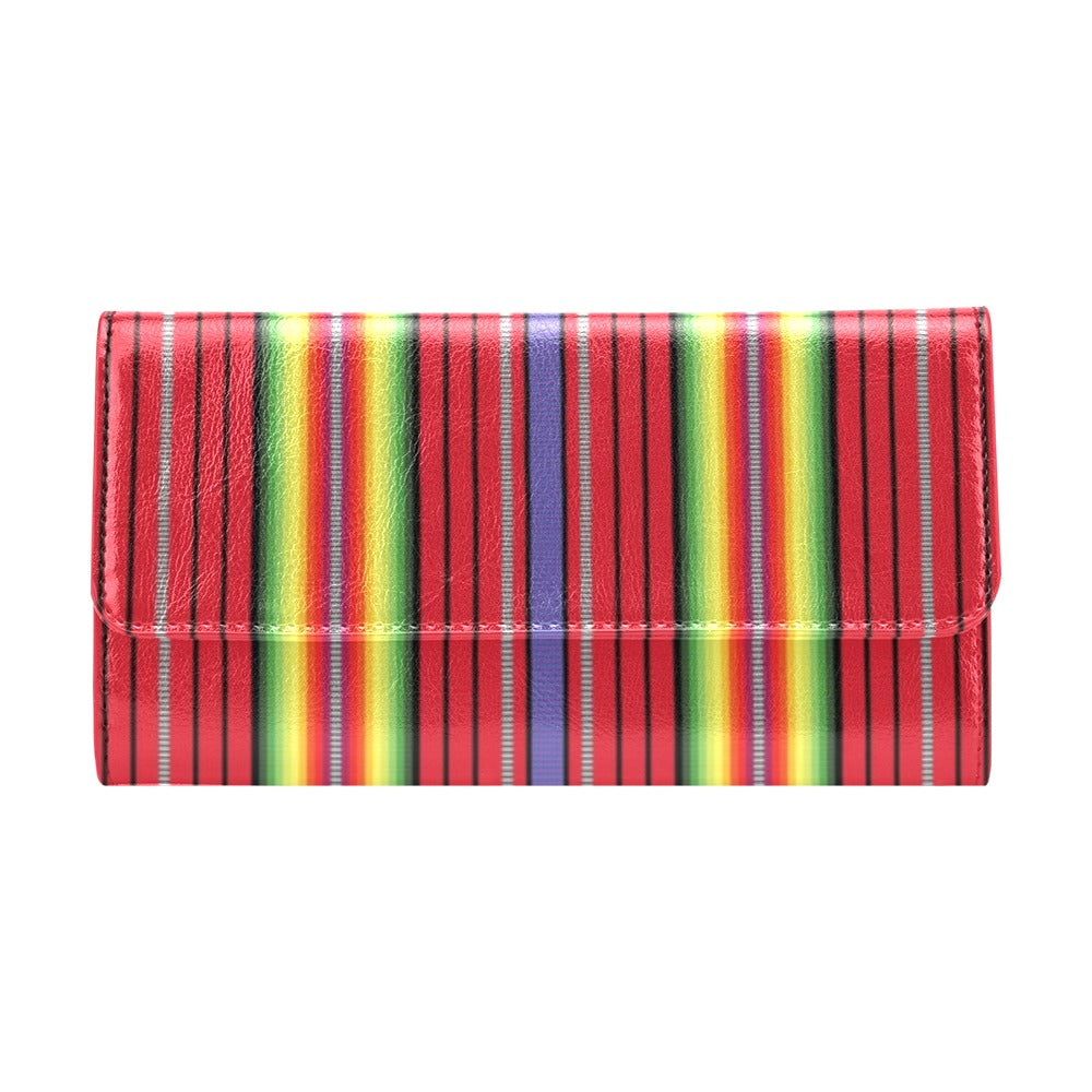 Serape Print Design LKS305 Women's Trifold Wallet