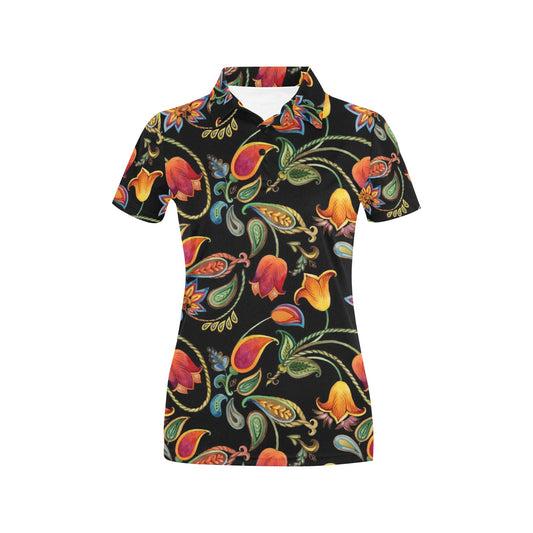 Tulip Boho Pattern Print Design TP09 Women's Polo Shirt