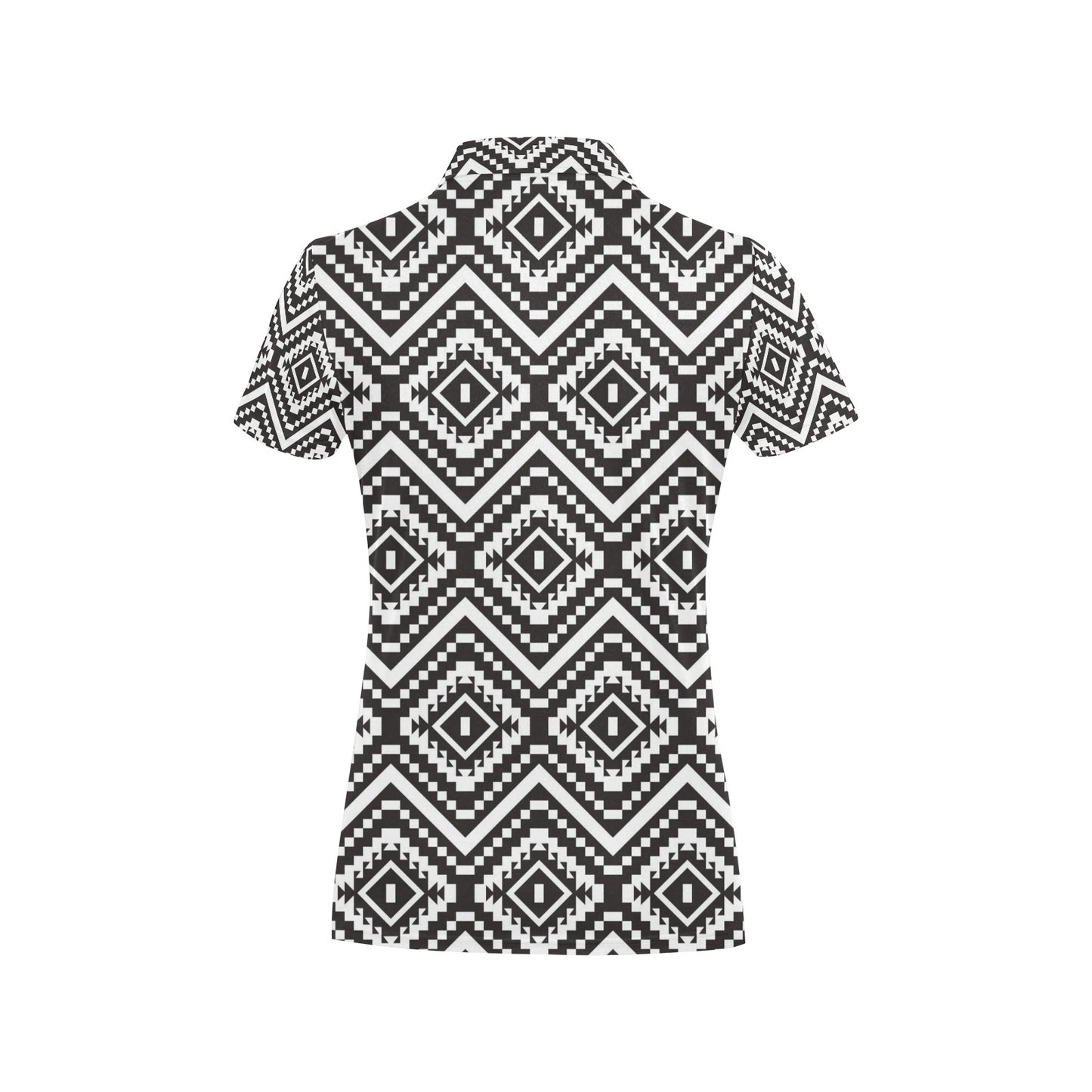 Tribal Pattern Print Design LKS303 Women's Polo Shirt