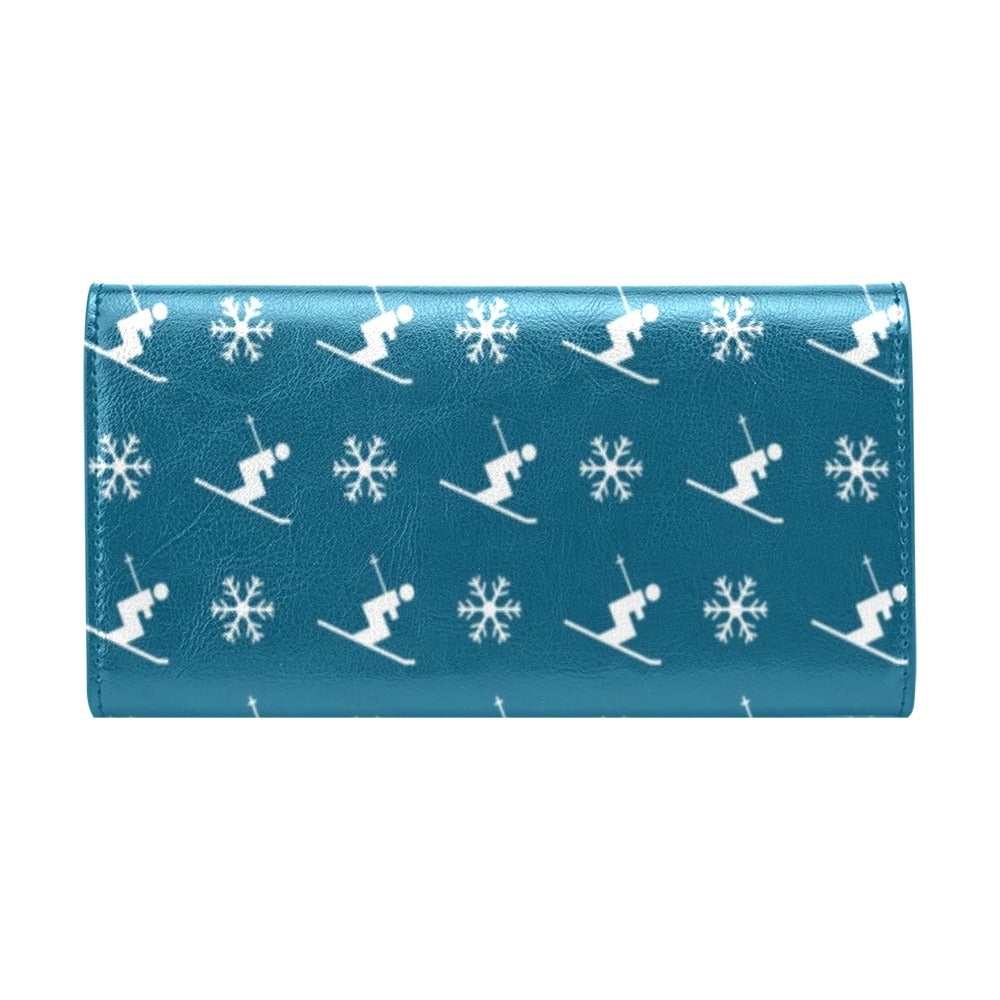 Ski Print Design LKS301 Women's Trifold Wallet