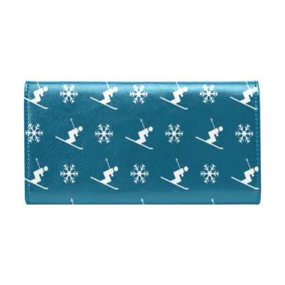 Ski Print Design LKS301 Women's Trifold Wallet