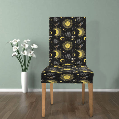 Sun Moon Print Design LKS301 Dining Chair Slipcover