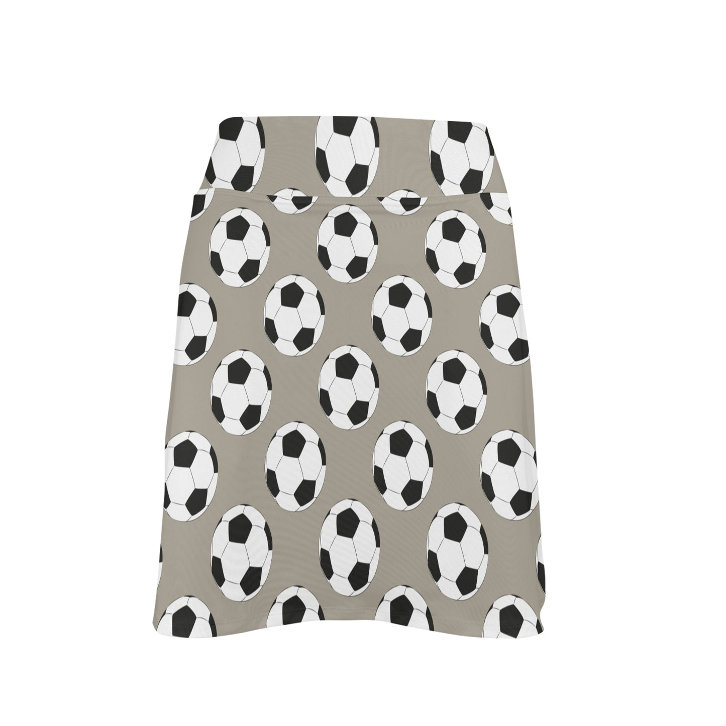 Soccer Ball Print Design LKS302 17" Golf & Pickleball Skort with Pockets