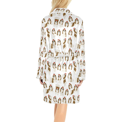 Shih Tzu Print Design LKS302 Women's Fleece Robe