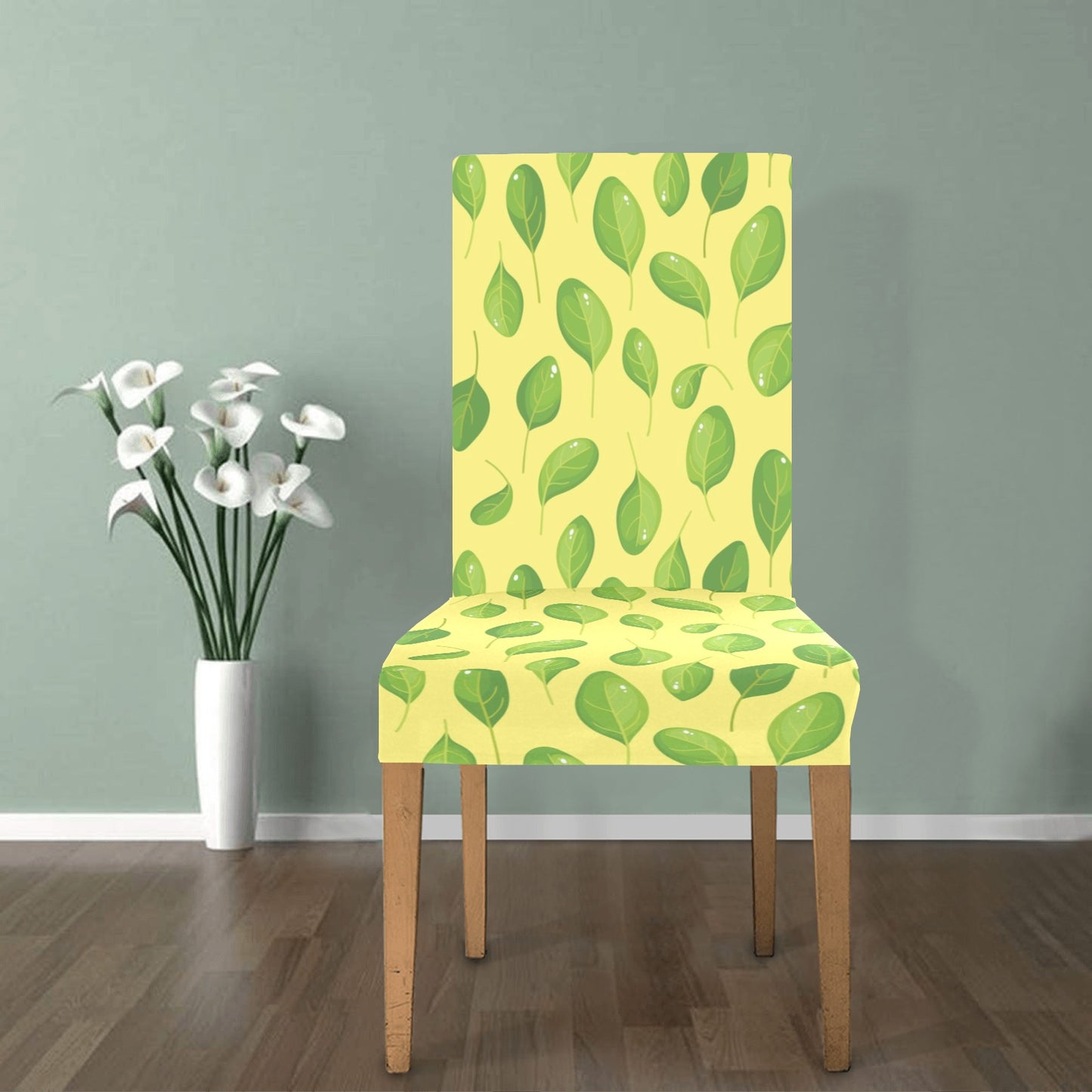 Spinach Print Design LKS302 Dining Chair Slipcover