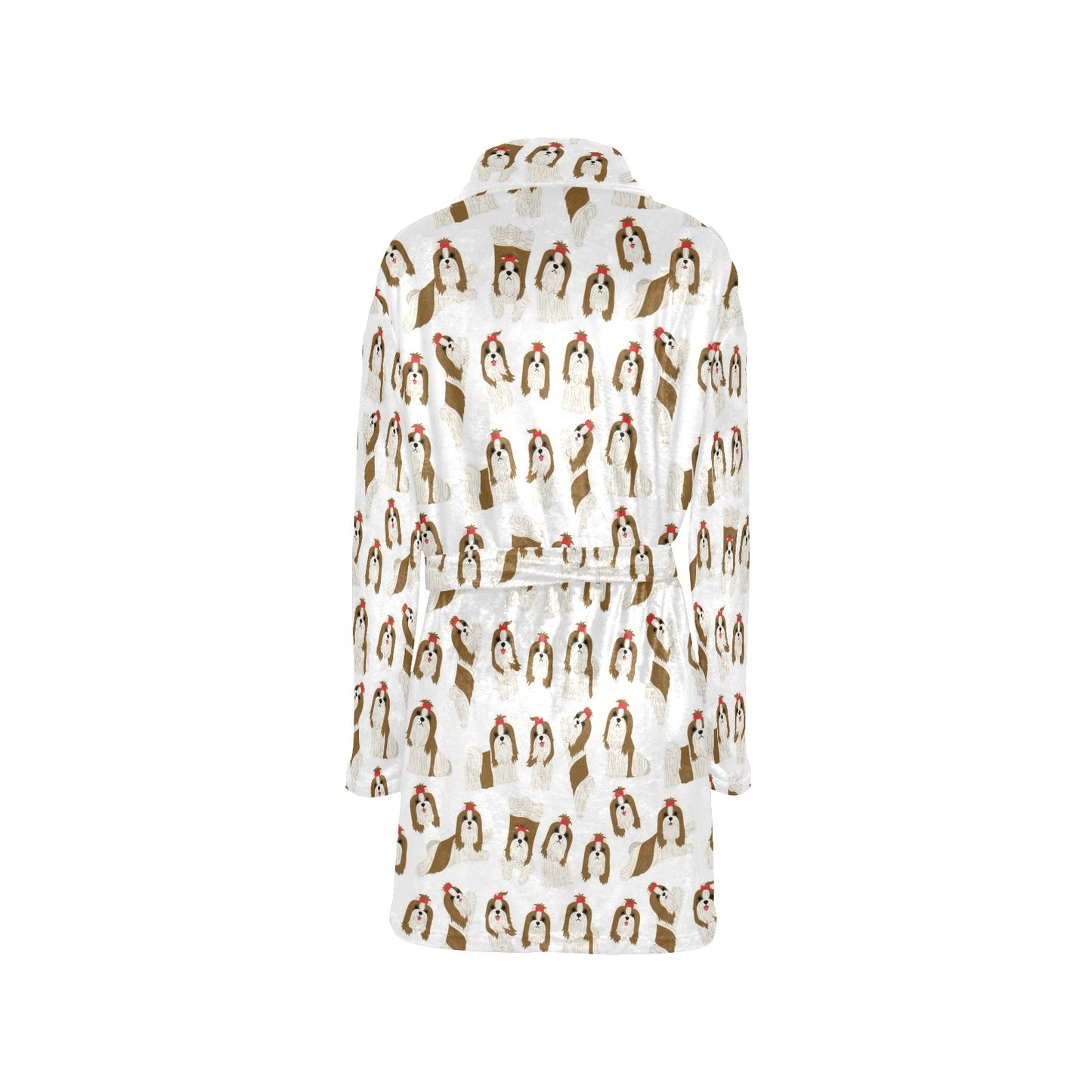 Shih Tzu Print Design LKS302 Women's Fleece Robe
