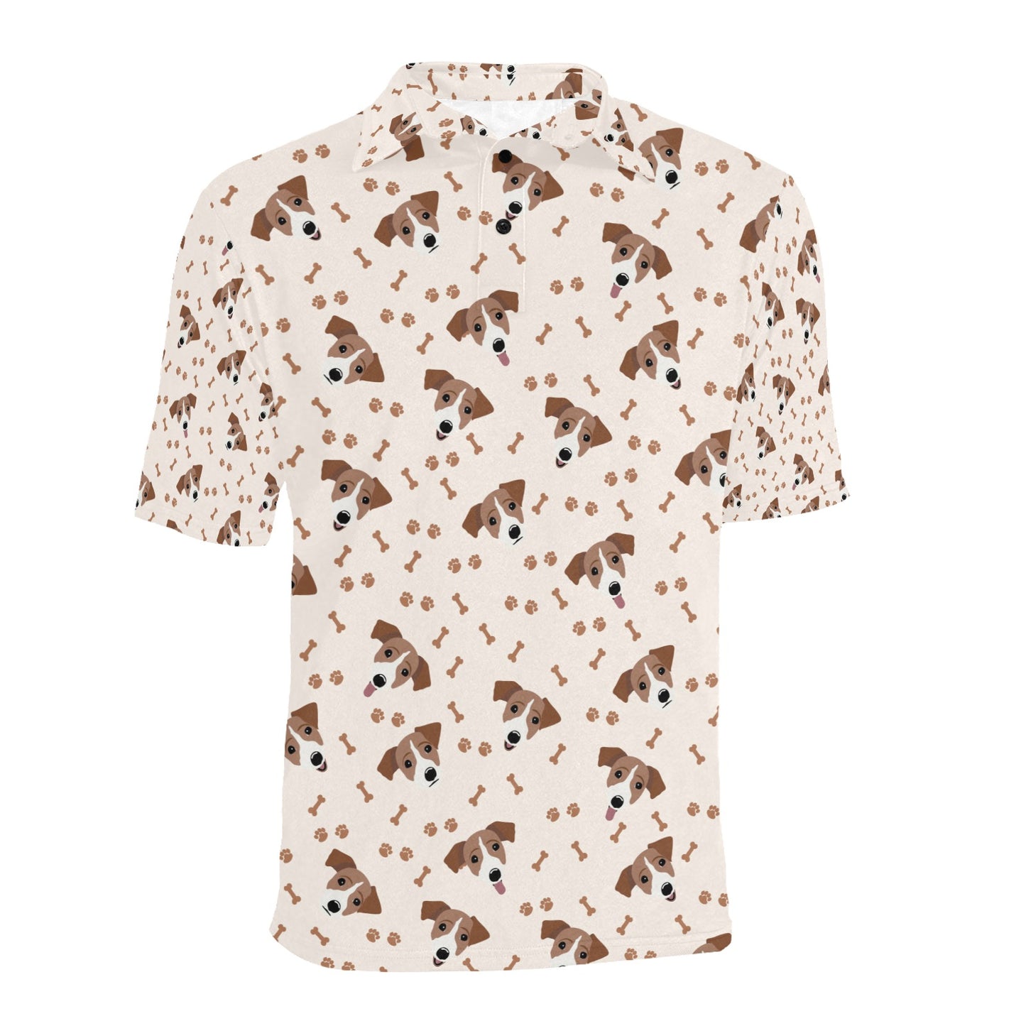 Russell Terriers Paw Print Design LKS303 Men Polo Shirt