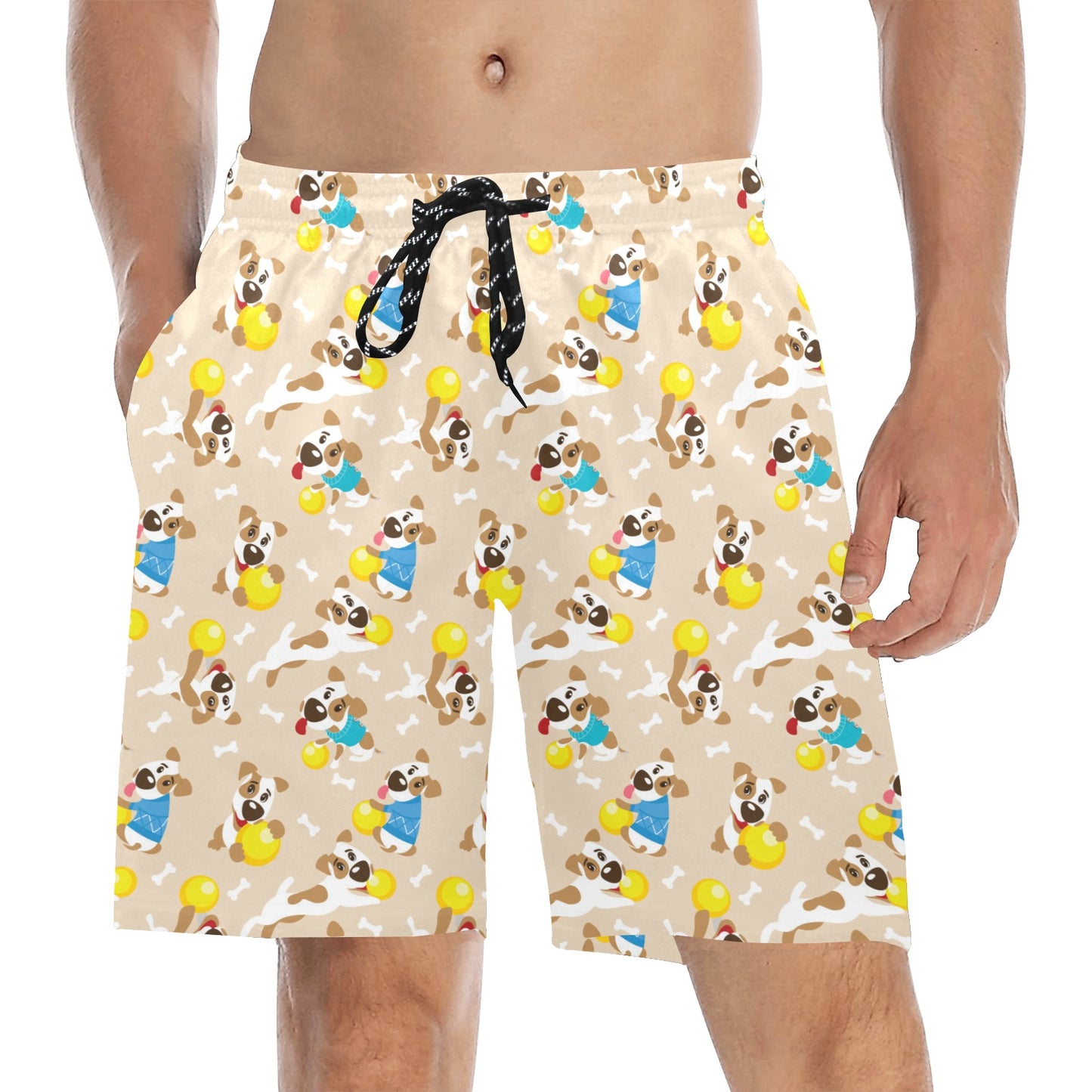 Russell Terriers Cute Print Design LKS304 Men's Swim Trunks Beach Shorts