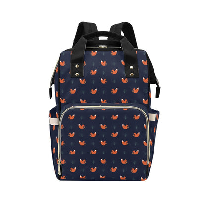 Squirrel Print Design LKS303 Diaper Bag Backpack