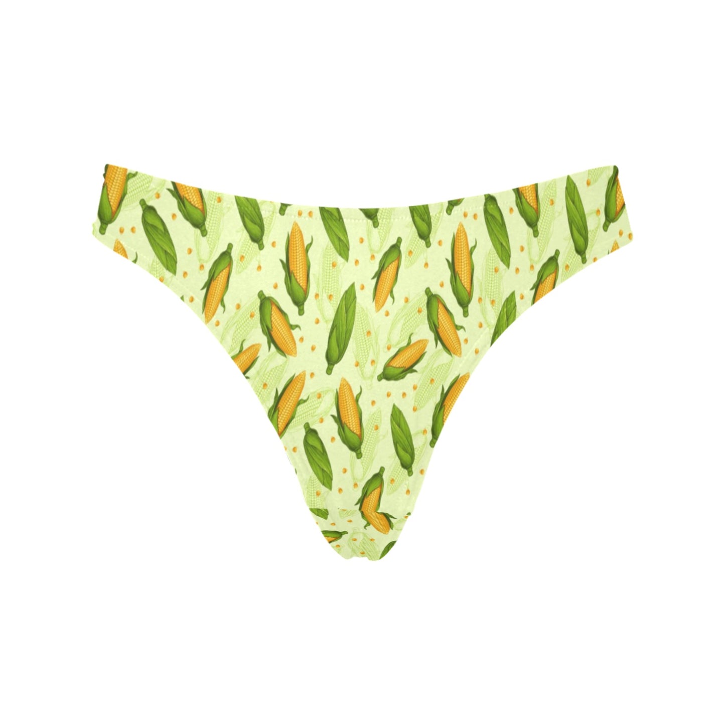 Agricultural Fresh Corn cob Print Pattern Women's Thongs