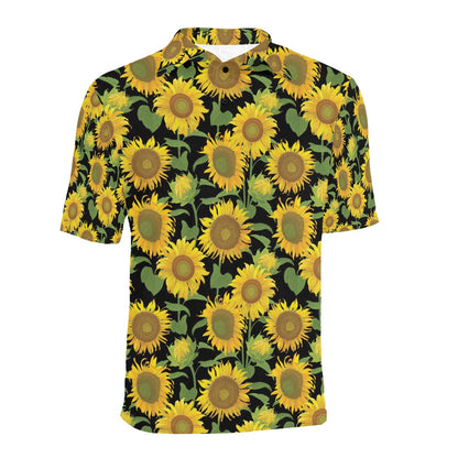 Sunflower Print Design LKS302 Men Polo Shirt