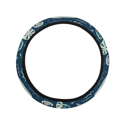 Vikings Print Design LKS305 Steering Wheel Cover with Elastic Edge