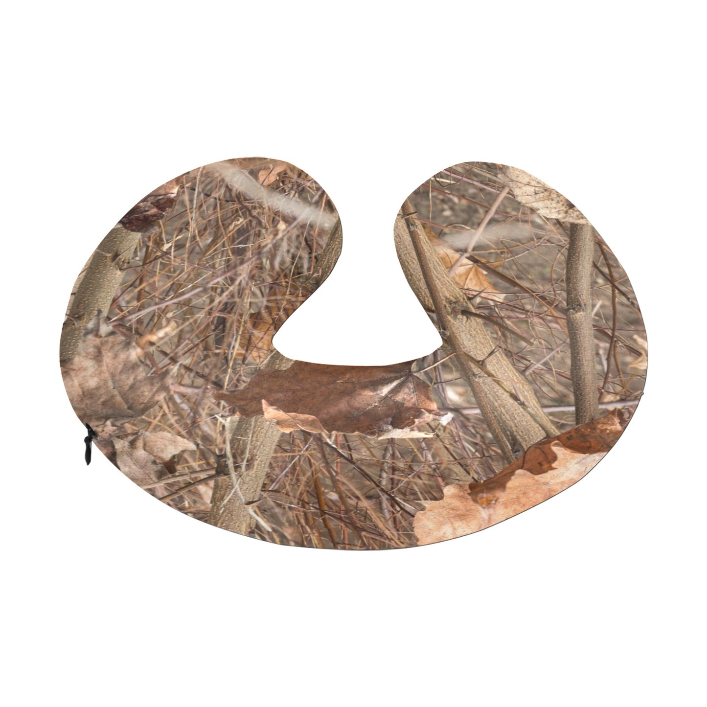 Camo Realistic Tree Forest Autumn Print U-Shaped Travel Neck Pillow