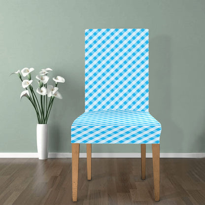 Gingham Print Design LKS401 Dining Chair Slipcover