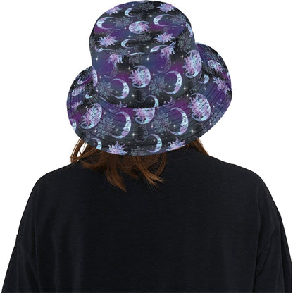 Sun Moon Print Design LKS303 Unisex Bucket Hat