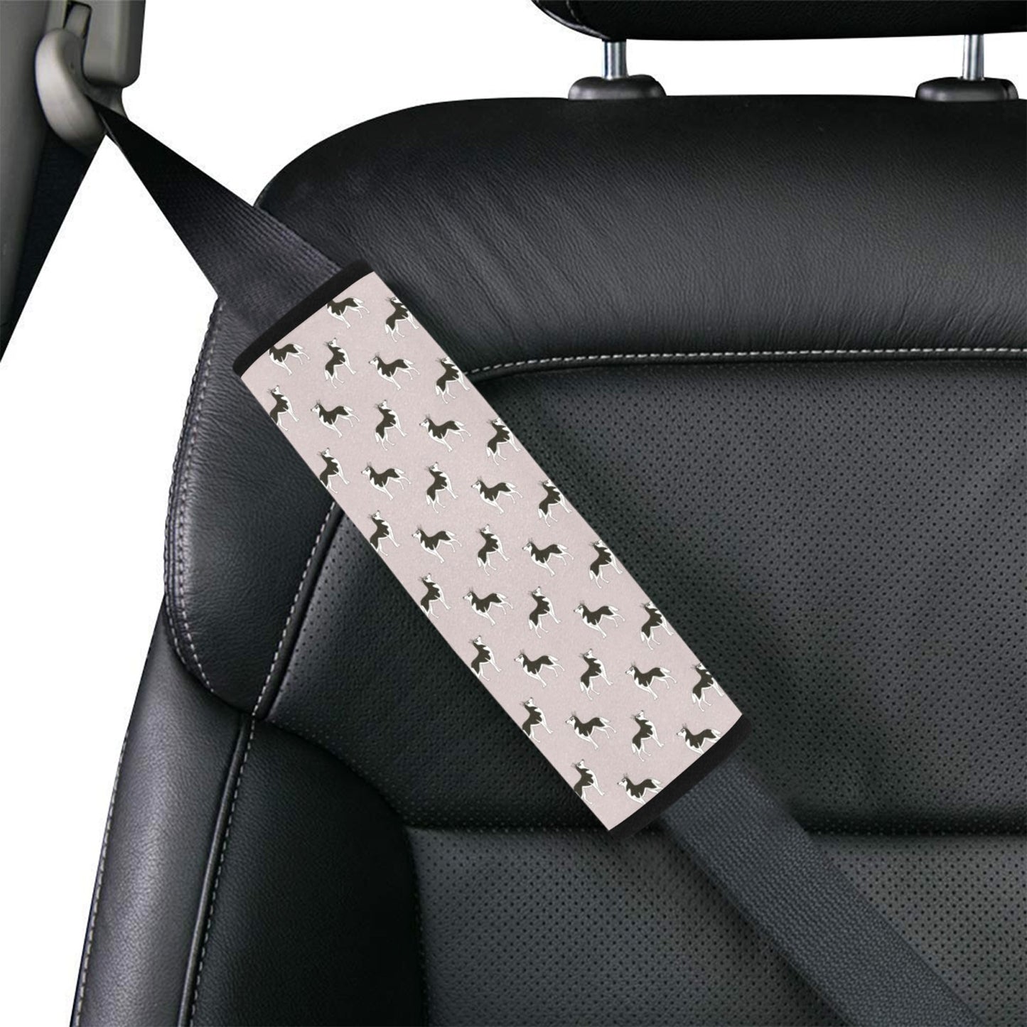 Siberian Huskies Print Design LKS301 Car Seat Belt Cover
