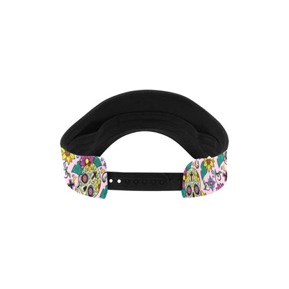 Sugar Skull Print Design LKS307 Unisex Sun Visor