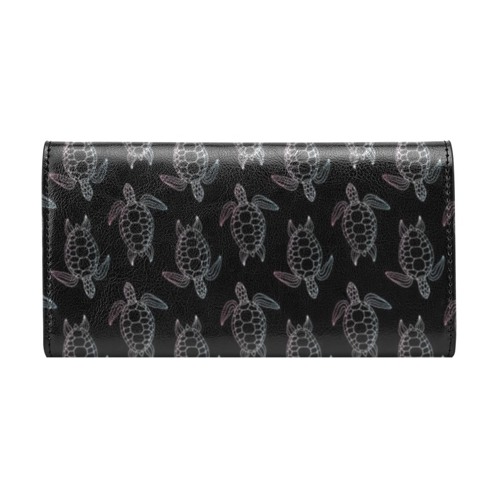 Sea Turtle Print Design LKS3012 Women's Trifold Wallet