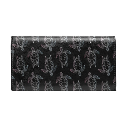 Sea Turtle Print Design LKS3012 Women's Trifold Wallet