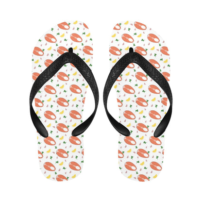 Salmon Steak Print Design LKS303 Flip Flops